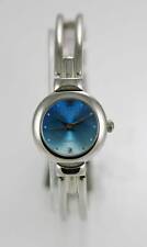 Decade Watch Womens Stainless Steel Silver Battery Water Resistant Blue Quartz