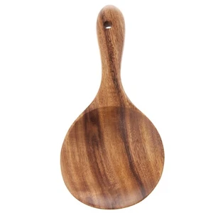Wooden Rice Scoop Paddle Large Wooden Spoon Skimmer Kitchen Utensils for Cooking - Picture 1 of 8