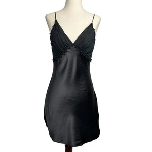 Victoria's Secret Gold Label Seiden-Schlupfkleid Damen Small Fairy Goth Y2k Vintage - Bild 1 von 6