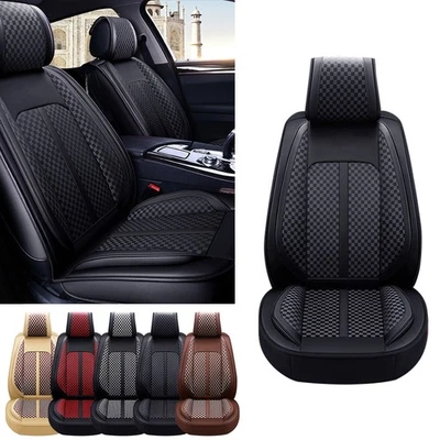Faux Leather Car Seat Cover Full Set For Honda Accord/Civic/CR-V/Clarity/Insight - Image 1 of 4