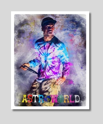 Travis Scott Astroworld 8x10 Art Photo Print John Rudolph Signed - Image 1 of 2