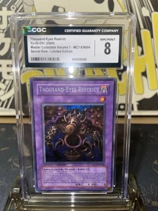 2004 Yugioh Master Collection Volume 1 Thousand-Eyes Restrict SCR LE - CGC 8 - Picture 1 of 4