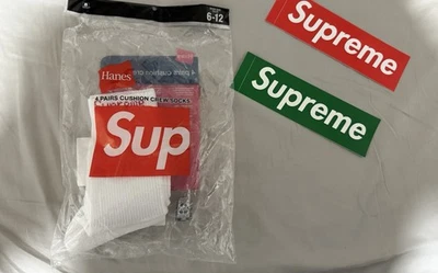 Nuevos Calcetines Hanes Supreme Hombre, Blanco,!!️1 Par!!️LEER DESCRIPCIÓN!!️ Foto 1 de 3