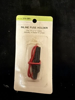 Vintage Radio Shack Inline Fuse Holder for 1 1/4 x 1/4" fuses - Image 1 of 2