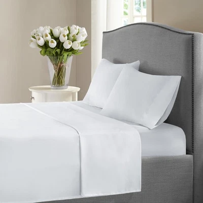 New York Collection 1200 Thread Count Solid Deep Pocket 100% Cotton Sheet Set - Image 1 of 4