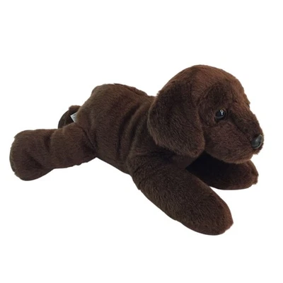 Aurora Brown Chocolate Lab Plush 12" Puppy Dog Labrador Stuffed Animal Toy - Image 1 of 4