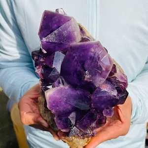 3030g Large Natural Amethyst Geode Quartz Crystal Cluster Rough Mineral Specimen - Picture 1 of 10