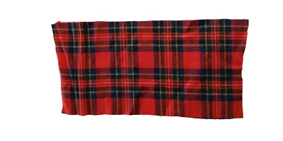 VTG Pendleton Red Blue Green Wool Plaid Fabric Tartan Remnants Crafts Accents - Image 1 of 2