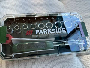 Parkside Set Cricchetto 9 Chiavi Bussola+12 Bit Punte Avvitatore - Foto 1 di 1