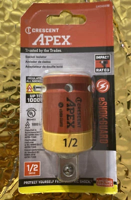Crescent 1/2" eShok-Guard Socket Insolator Bit 2-1/2" 1000V Protection CAEAD332 - Image 1 of 2