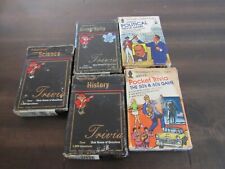 Lot 5 Vintage Trivia Card Games-Hoyle Pocket-Professor Quizzle's-1984-1980's