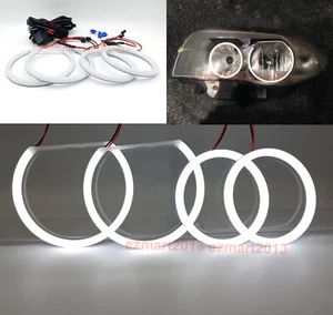 Cotton WH Halo Ring Angel Eye for BMW E81 E82 E87 E88 04-12 Halogen Headlamp DRL - Picture 1 of 12