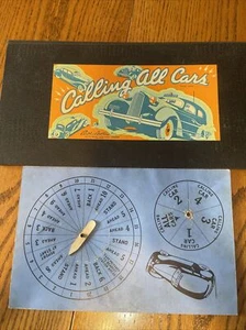 Vintage Game Board 1930’s Parker Bro Police “ Calling All Cars “ - Picture 1 of 5