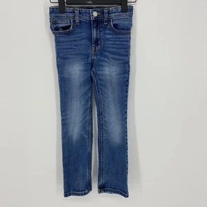 Cat & Jack Girls Size 6 Straight Jeans Denim w/Waist Expanders Snap Button, 1095 - Picture 1 of 7