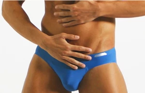 Aussiebum Bodytouch 2.0 Brief (S30-31") - Blue - Gossamer Thin With Pouch Mold - Picture 1 of 10
