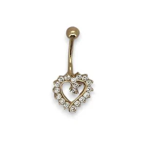 Belly Piercing - 14K Yellow Gold - Picture 1 of 3