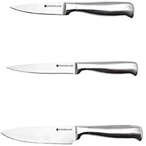 MasterClass Messerset Deluxe dreiteiliges Küchenmesserset rostfreier Kohlenst... - Bild 1 von 7