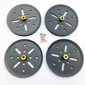 Modern Meccano Erector Set Large Gray Pullies (2 sizes) Replacement Parts - Picture 1 of 3