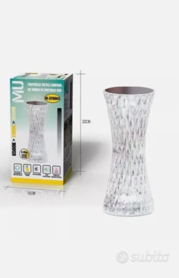 LAMPADA da tavolo,controllo touch,3 tipologie di illuminazione, 2000mah batteria - Immagine 1 di 3