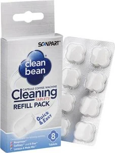 8 x Reinigungstabletten Clean-Bean für Kaffee-Kapselmaschinen Aldi + Cafissimo - Bild 1 von 1