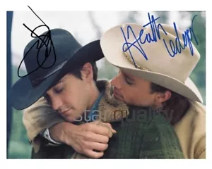 Jake Gyllenhaal Heath Ledger Brokeback Mountain 10x8 Signed Photograph Pre-Print - Picture 1 of 1