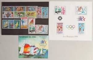 AFRICA 1985 OLYMPICS, XF MNH** COLLECTION, Mali Gabon, Sailing Ice Hockey Sports - Picture 1 of 1