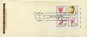 US 2079a FDC Dade Paper Co Orchids - Picture 1 of 2