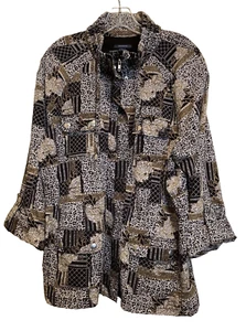 Westbound Zip Jacket SZ L Women Chest 44” Roll Sleeve Snap Pockets Packable - Picture 1 of 8