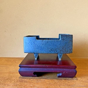 Vintage Japanese Pottery Ikebana Vase - Quaint Atmosphere & Calm Design - Rare - Picture 1 of 22