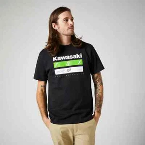 T-Shirt Fox Racing Kawi gestreift SS Premium schwarz Kawasaki kurzärmlig Herren - Bild 1 von 2