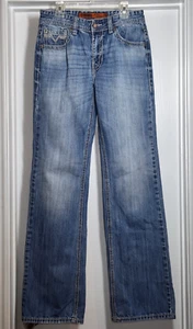 Rock & Roll Jeans Boys Size 18R BB Gun Boot Cut Medium Wash Denim Hooey 27x32 - Picture 1 of 11