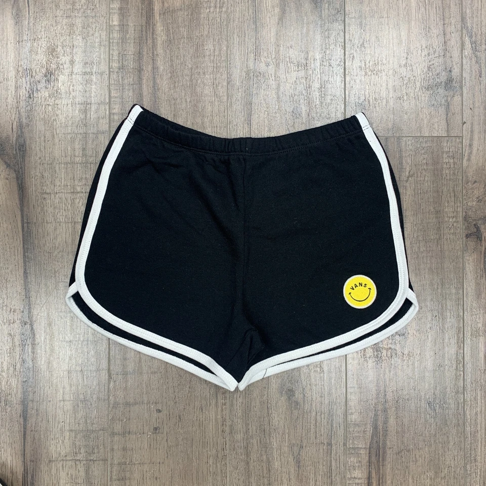 Nuevos Pantalones Cortos Niñas Vans Radically Happy Sas Negros Medianos Foto 1 de 1