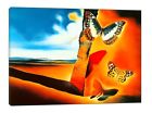 Salvador Dali Landscape Butterflie Paint Picture Print On Framed Canvas Wall Art