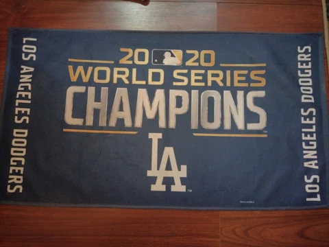 Los Angeles Dodgers Bench Towel 22" x 42" 2020 World Champions Towel Cover