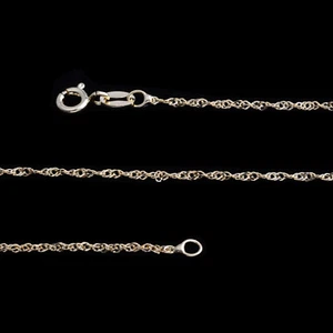 14K YG Over Sterling Silver Singapore Chain (18 in)  #JN1090 - Picture 1 of 1