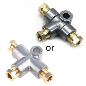 Hydraulic Brake Connector 3 Way for T Piece Brake Pipe With 3 Male Nuts - Picture 1 of 7