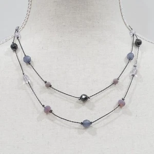 LOFT Outlet Women's Purple Beads and Layers Necklace NWT - Picture 1 of 5