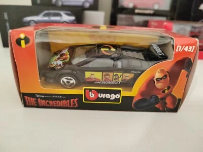 BBurago Disney The Incredibles Lamborghini Countach 1/43 OOP Burago Boxed - Immagine 1 di 3