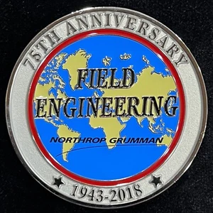 Northrop Grumman Field Engineering 75th Anniversary 2018 Challenge Coin - Picture 1 of 2