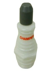 Avon Champion Spark Plug Mens Cologne White Milk Glass - Picture 1 of 5
