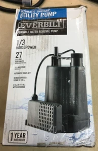 Everbilt 1/3 HP Automatic Utility Pump looks unused - Picture 1 of 2