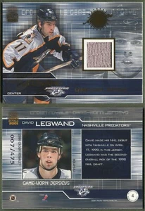 2000-01 Pacific Crown Royale Game-Worn JERSEY Redemption #4 David Legwand 7/475 - Picture 1 of 1
