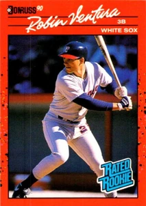 1990 Donruss #28 Robin Ventura Rookie Chicago White Sox EX or Better - Picture 1 of 2