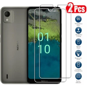 For Nokia C110, Film 9H Tempered Glass Full Cover Screen Protector - Picture 1 of 7