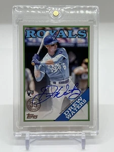 2023 TOPPS SERIES 1 DREW WATERS RC ON CARD AUTO ROYALS! #88BA-WAT - Picture 1 of 2