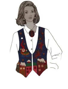 VIP Up On The Housetop  Size XS to L Fabric Panel  Uncut - Picture 1 of 8