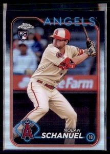 Lote de 2 tarjetas 2024 Topps refractor cromado Nolan Schanuel #274 - Imagen 1 de 2