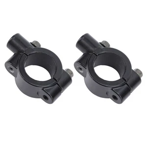 2PCS 25mMotorcycle Handlebar Mirror Mount Holder Clamp Bracket Adapter Universal - Picture 1 of 12