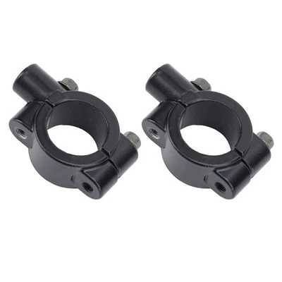 2PCS 25mMotorcycle Handlebar Mirror Mount Holder Clamp Bracket Adapter Universal - Image 1 of 4