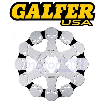 Galfer Brakes Front Standard Skull Brake Rotors for 2001-2006 Harley wd - Image 1 of 4